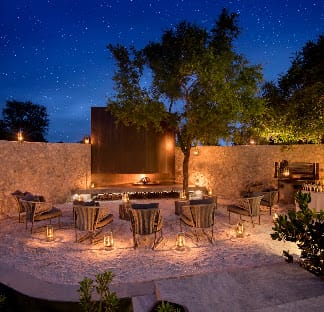 Boma fire circle under the stars
